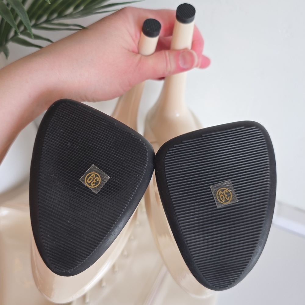 NWOB Hella Heels No Angel Corset Lace Thigh High Boot 8" Heel Protectors READ - Picture 12 of 13